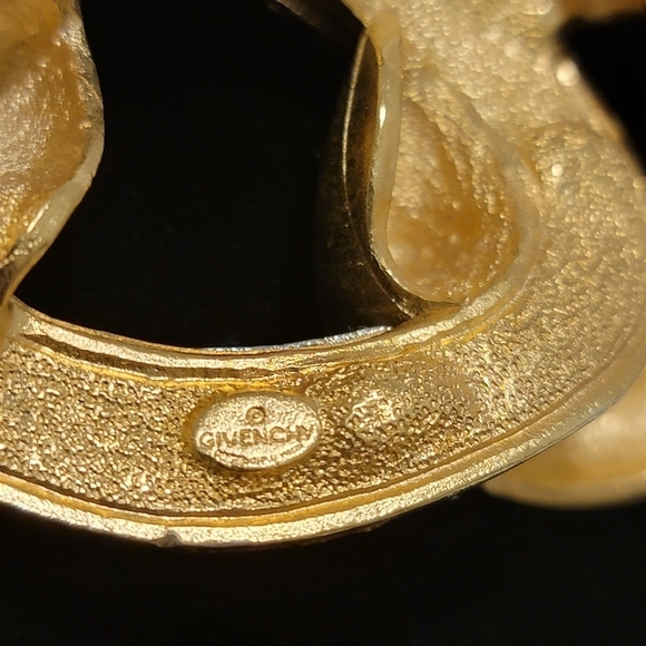 VINTAGE GIVENCHY Chunky Link Crystal Necklace w/Matching Earrings - Picture 7 of 13